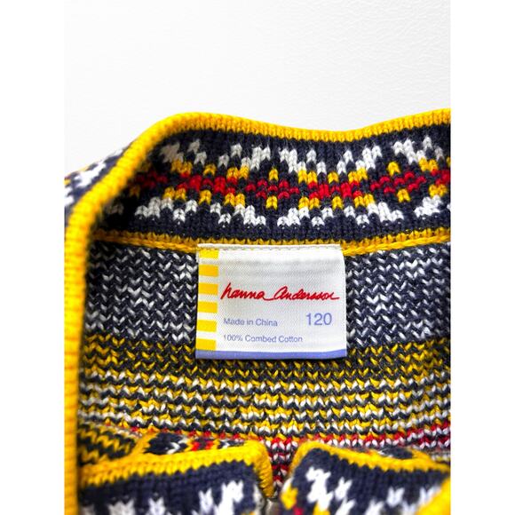 Hanna Andersson Nordic Ski Sweater, Size 6/7 - Picture 5 of 8